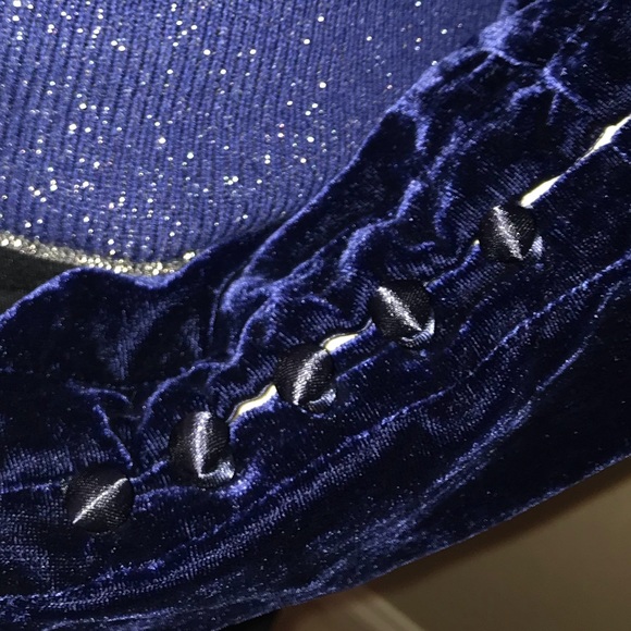 🚨LAST CHANCE 🚨Free People Blue Velvet Sweater - Picture 4 of 8